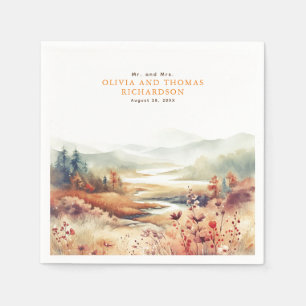 Elegante delicate Herfst Natuur Servet