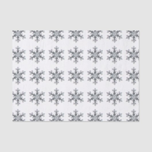Elegante delicate sneeuwvlokken tissuepapier (Voorkant)