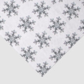 Elegante delicate sneeuwvlokken tissuepapier (Detail)