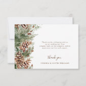 Elegante den bedankkaart (Achterkant)