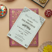 Elégante dentelle 15e anniversaire Invitations - P