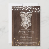 Elégante dentelle lingerie invitation douche (Devant)