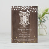 Elégante dentelle lingerie invitation douche (Debout devant)