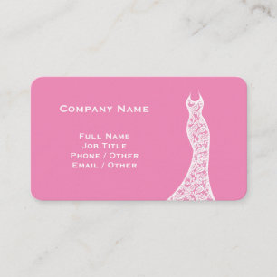 Élégante dentelle Mariage robe Carte de visite ros