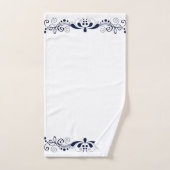 Elégante dentelle marine-Blue (Serviette à main)