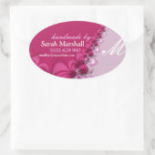 Elégante dentelle rose fait main par Sticker Étiqu (Sac)