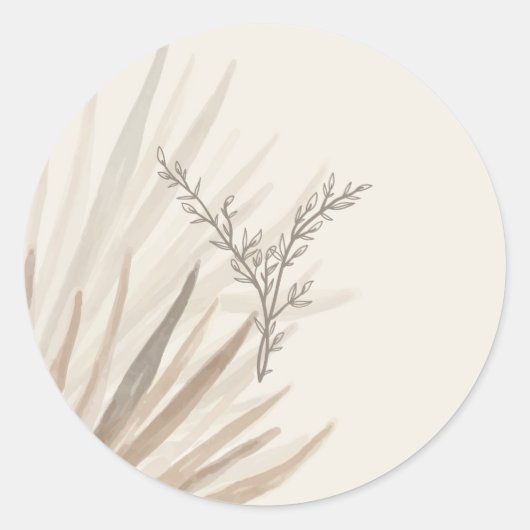 Elegante Desert Palms Envelope Stickers (Voorkant)