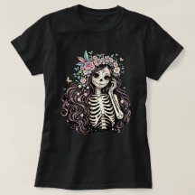 Elegante Día de los Muertos Suiker Schedel Meisje