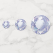 Elegante Diamant Edelsteen Party Table Confetti (Voorkanten)