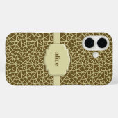 Elegante diamant geslepen monogram Case-Mate iPhone case (Achterkant (horizontaal))