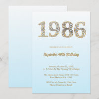 Elegante diamant jaar 1986 40ste verjaardagsfeest