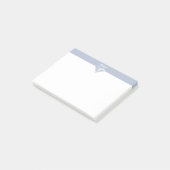 Elegante diamant op periwinkle en wit post-it® notes (Schuin)
