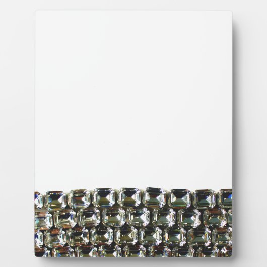 Elegante diamanten edelstenen fotoplaat (Voorkant)