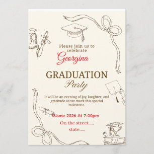 Elegante diploma-uitnodiging CFlat bedankkaart