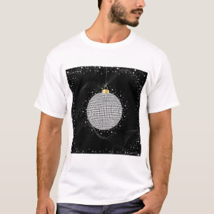 Elegante Disco Bal Kerst Ornament T-shirt