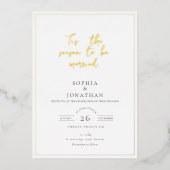 Elegante "Dit is het Seizoen" Vakantie bruiloft Folie Uitnodiging (Voorkant)