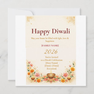 Elegante Diwali-wenskaart Kaart