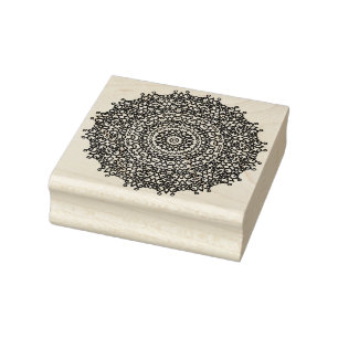 Elegante doe-het-zelf-schrapboek journaalmandala y 	rubberstempel