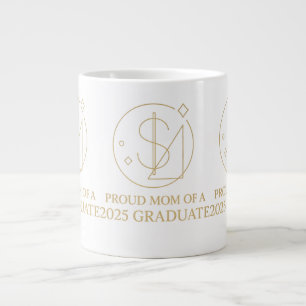 Elegante Dollar Pride - Klasse van 2025 Mom Badge Extra Grote Beker