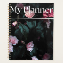 Elegante donkere botanische planningsplanner