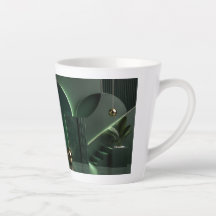 Elegante donkergroene en gouden abstracte geometri