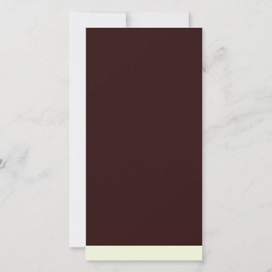 Elegante donkerrode Pasen Bos Bruiloft Menu (Achterkant)