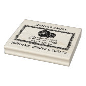elegante donuts zelfgemaakte bakkerij rubberstempel (Stempel)