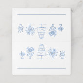 Elegante Doodles Hand getrokken krabbels bruiloft (Buitenkant ongevouwen)