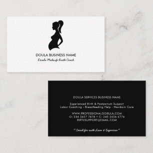 Elegante Doula Geboorte Begeleider Geboorte Coach Visitekaartje