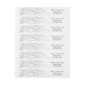 Elegante draai om adreslabel - Zilver Wikkel (Vel)