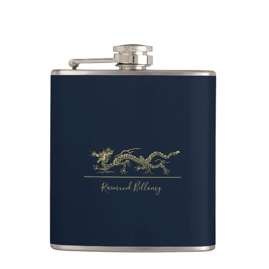 Elegante Dragon Flask Heupfles (Voorkant)