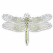 Elegante Dragonfly tekening Sticker (Voorkant)