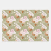 Elegante droge palmen en Anthurium Inpakpapier Vel (Voorkant 3)