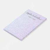 Elegante dromerige pastel | Glam Blue en Pink Post-it® Notes (Schuin)