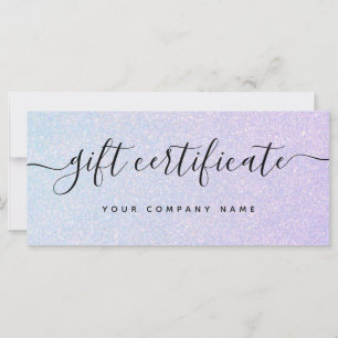 Elegante dromerige pastel Glam Cadeaubon