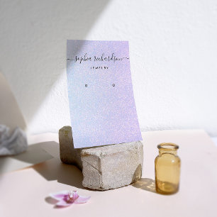 Elegante dromerige pastel Glam Oorbel Display Ka Visitekaartje