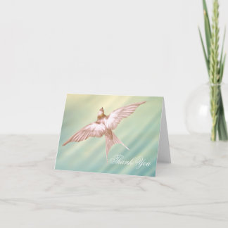 Elegante Duif Rouw Dankkaartjes Bedankkaart
