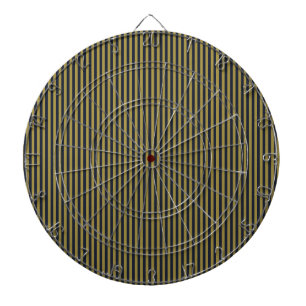 Elegante dunne gouden & marine blauwe verticale st dartbord
