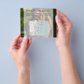 Elegante dunne overlay foto bruiloft flyer (Hand)