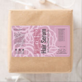 Elegante Dusky Roos Roze Dropper Flesetiketten Etiket (Insitu)