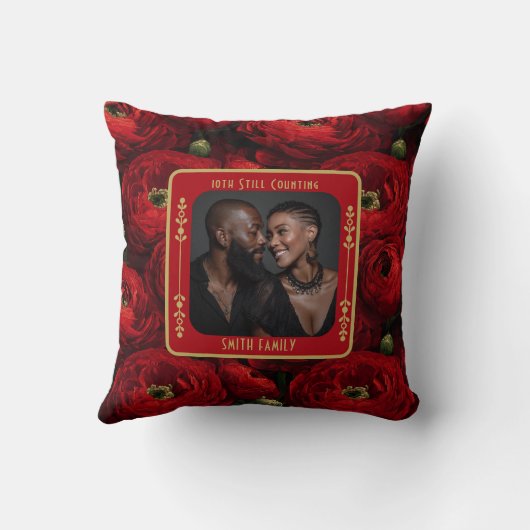 Elegante Echtgenoot 10e Jubileum Sierkussen (Achterkant)