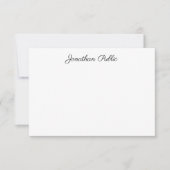 Élégante écriture moderne manuscrite Nom Modèle (Devant)