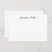 Élégante écriture moderne manuscrite Nom Modèle (Devant / Derrière)