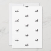 Elegante eend Baby shower bundel Kaart (Achterkant)