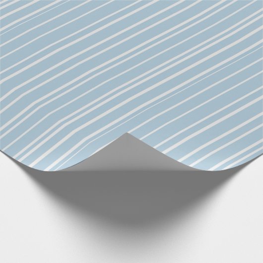 Elegante eend ei blauw en wit decoupage cadeaupapier (Hoek)