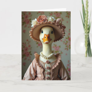 Elegante Eend Vriend Portretkaart Kaart