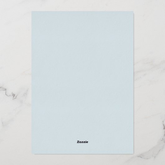 Elegante eenvoudige 60ste bruiloft Jubileum partij Folie Uitnodiging (Achterkant)