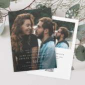 Elegante eenvoudige foto bruiloft Save the Date Kaart