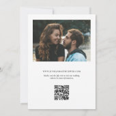 Elegante eenvoudige foto bruiloft Save the Date Kaart (Achterkant)