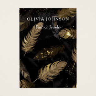 Elegante eenvoudige gouden sieraden oorbellen disp visitekaartje